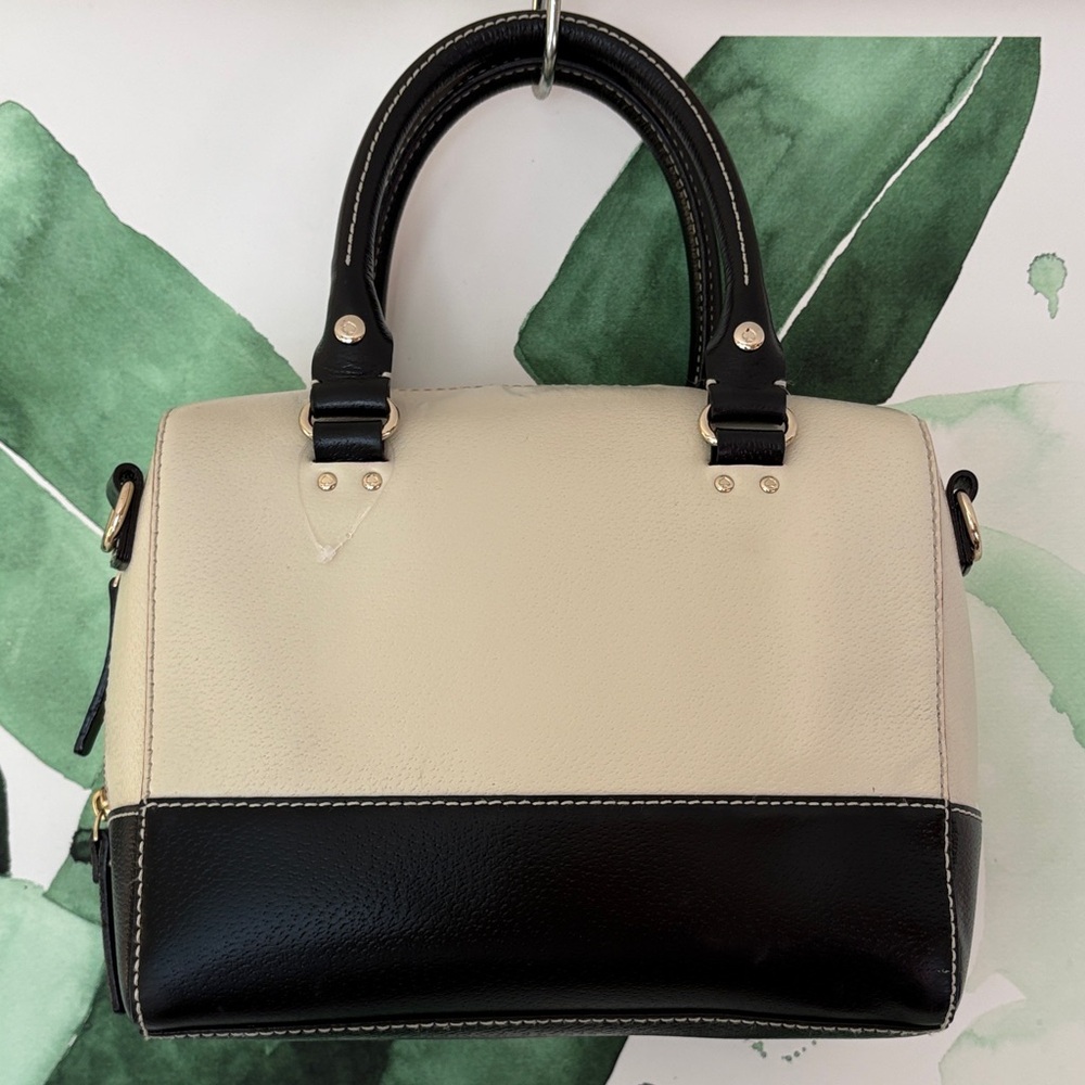 Kate Spade New York Two-Tone Satchel Bag – Black & Cream - Picture 8 of 15